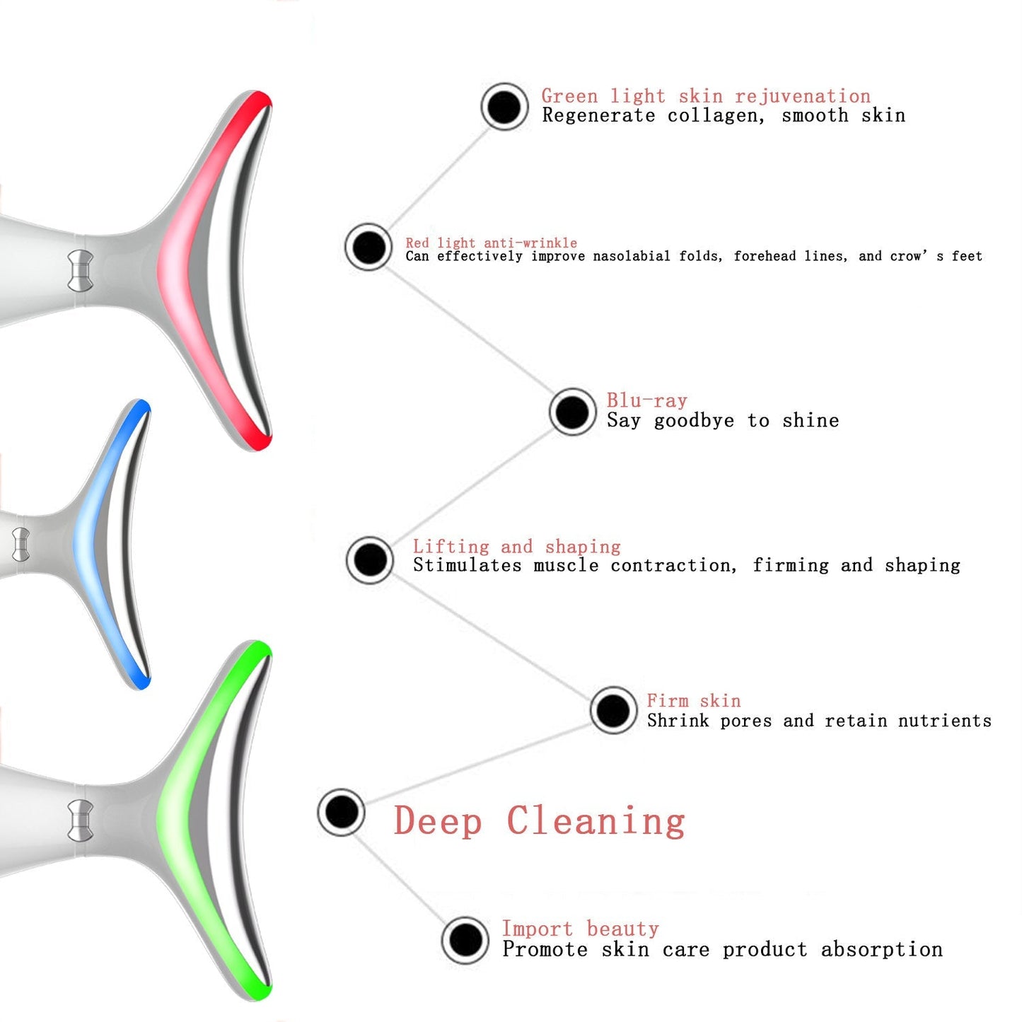 color light neck beauty instrument